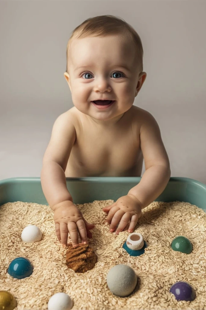Exploring Textures with Sensory Bins