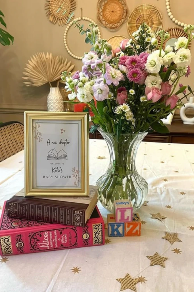 7. Book-Themed Prize Display