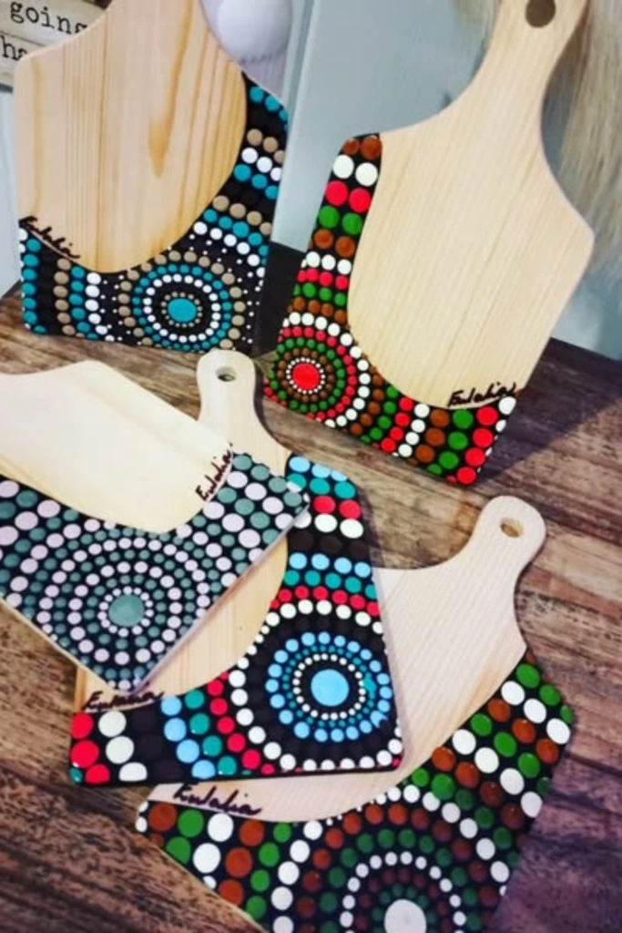 12. Hand-Painted Cutting Boards