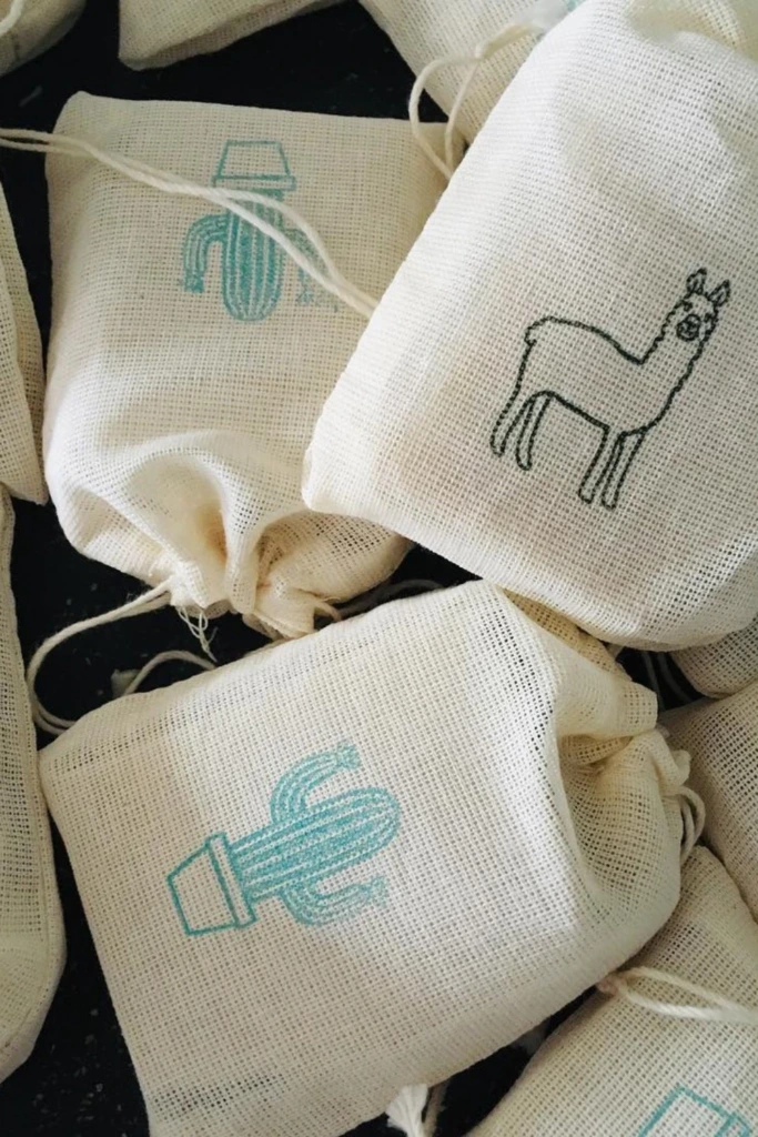 20. Mini Drawstring Gift Bags