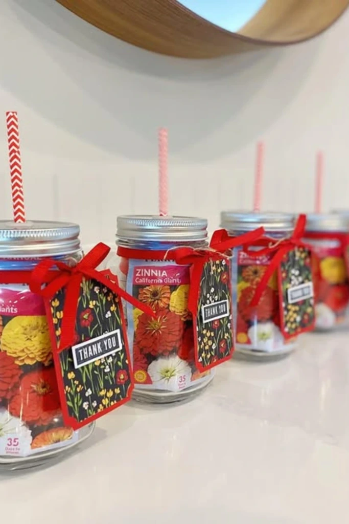 24. Flower Seed Mason Jar Prizes