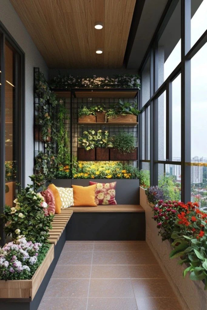 Bench With Compartments