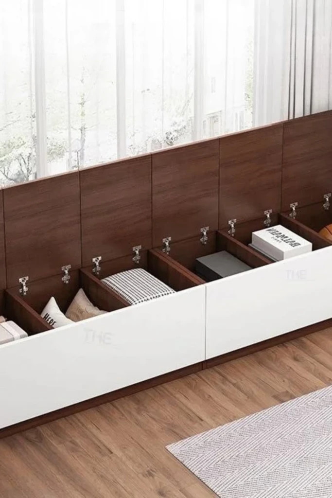 Lift-Top Bench Storage