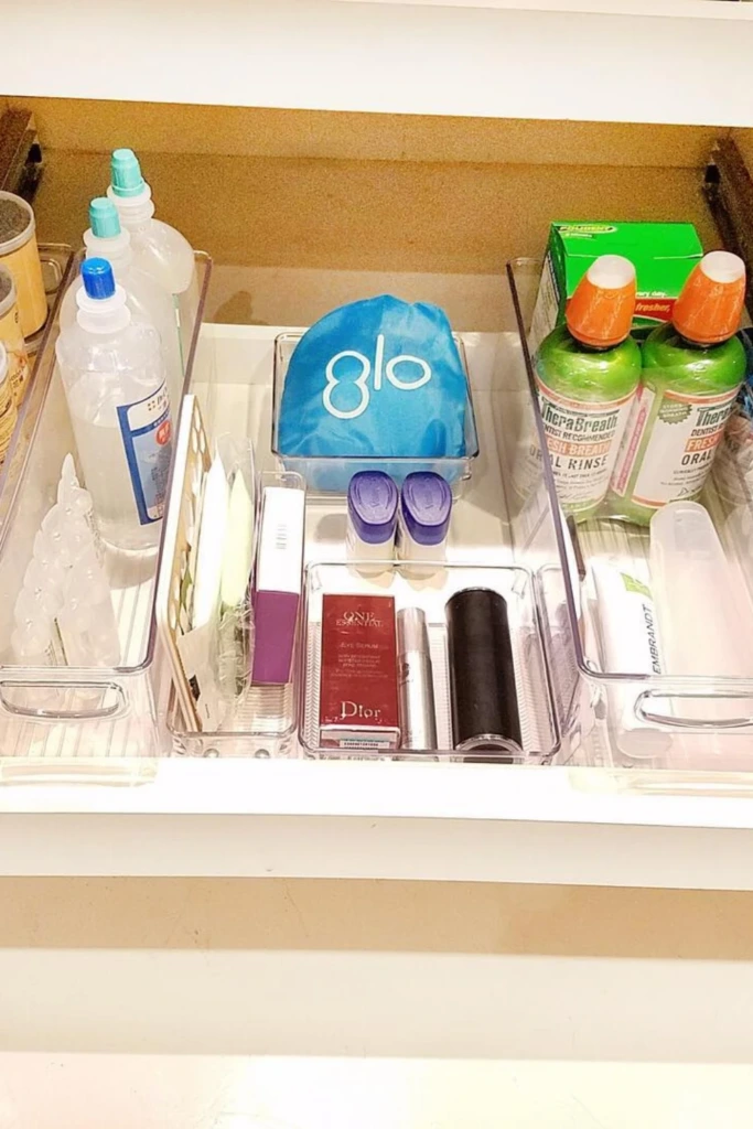 Deep Drawer with Clear Bin System