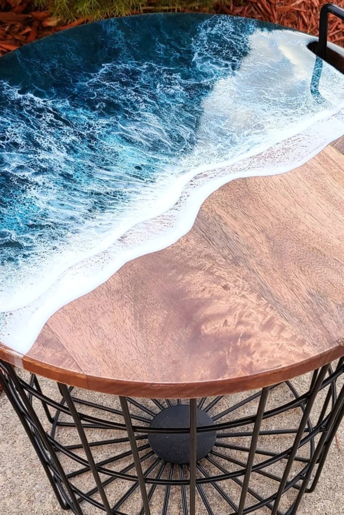 Hidden Storage Table with a Decorative Top
