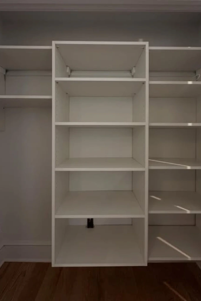 Closet Shelf Storage Setup
