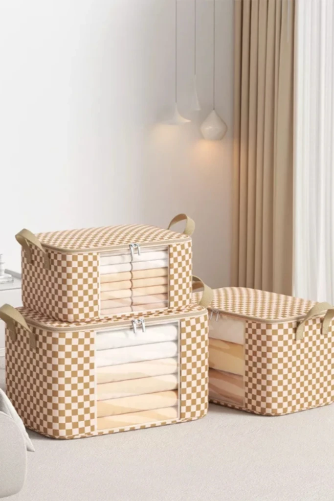 Zippered Fabric Storage Box