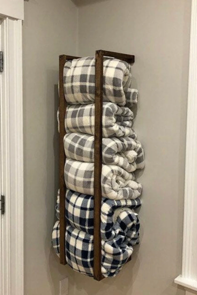 Vertical Blanket Rack