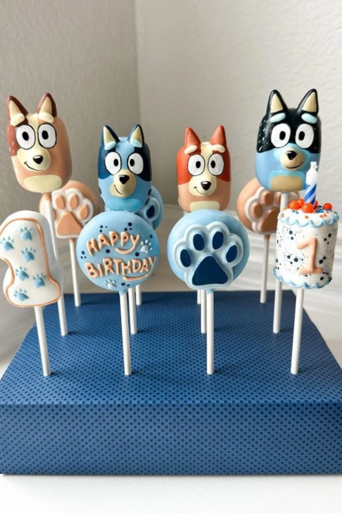 30. Bluey Cake Pops