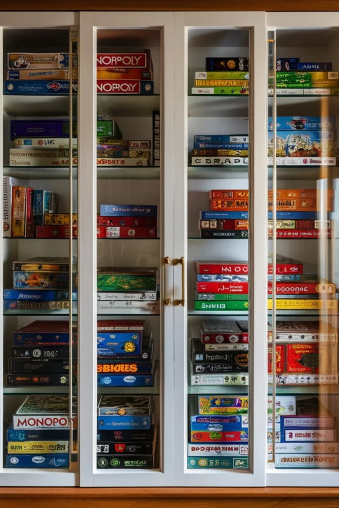 In a Glazed Cupboard
