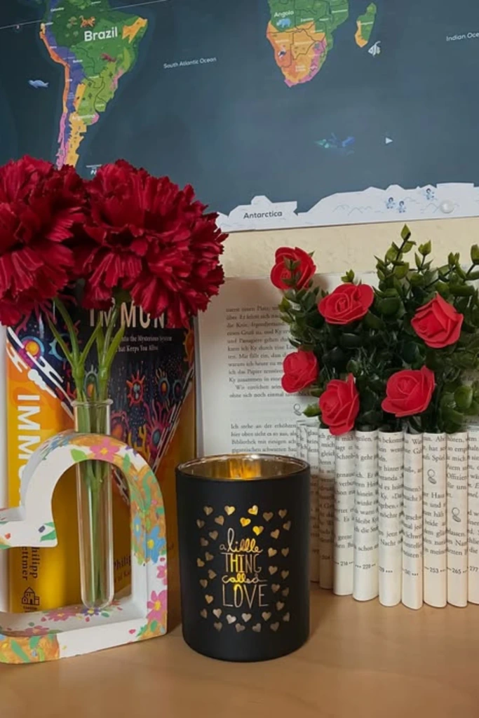 Cozy Book Vignette