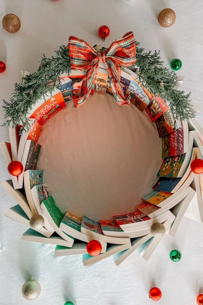 Book Page Wreath