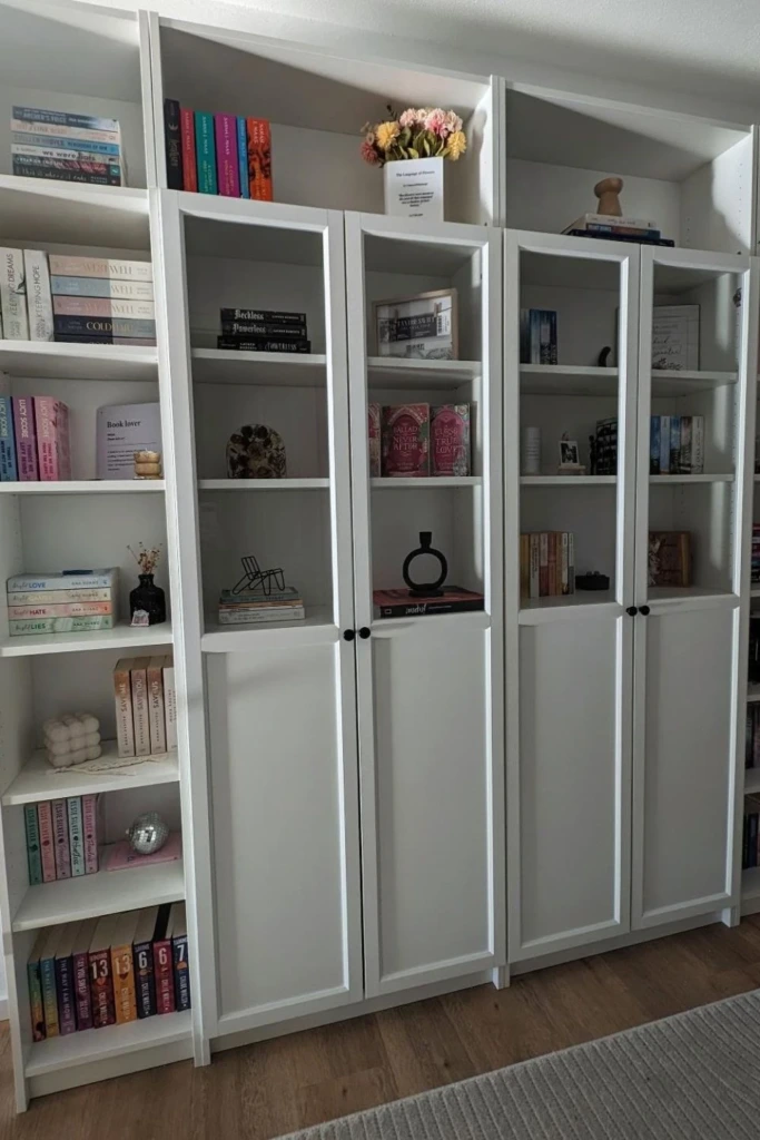 Curated White Shelves