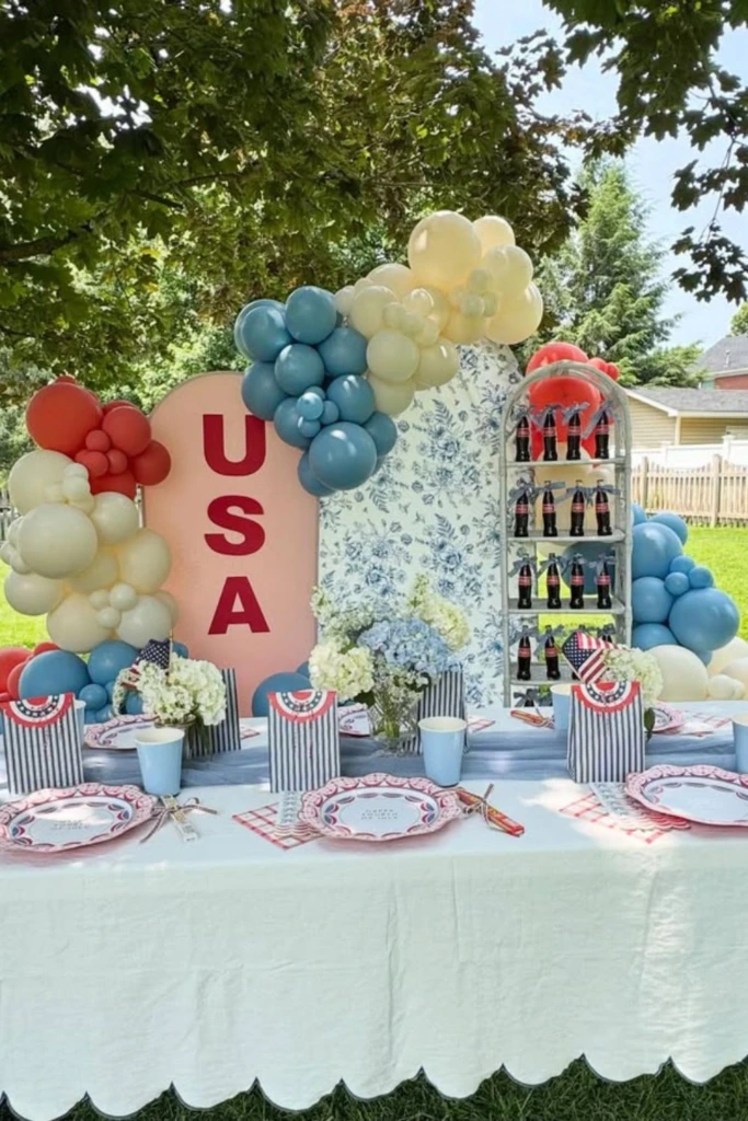 USA Table Setup