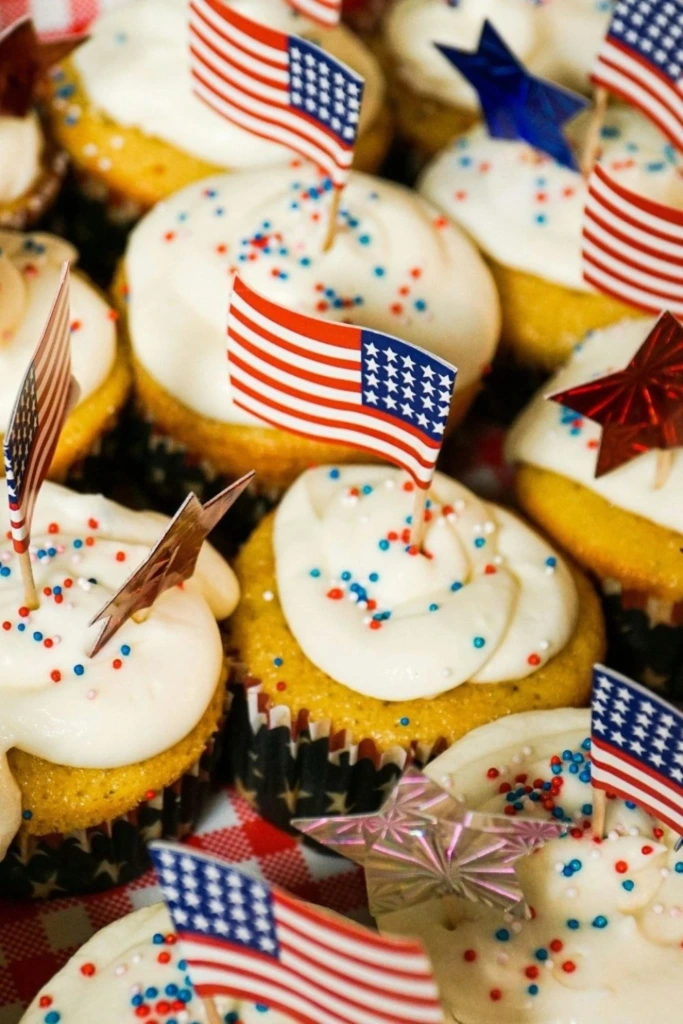 Flag Cupcakes