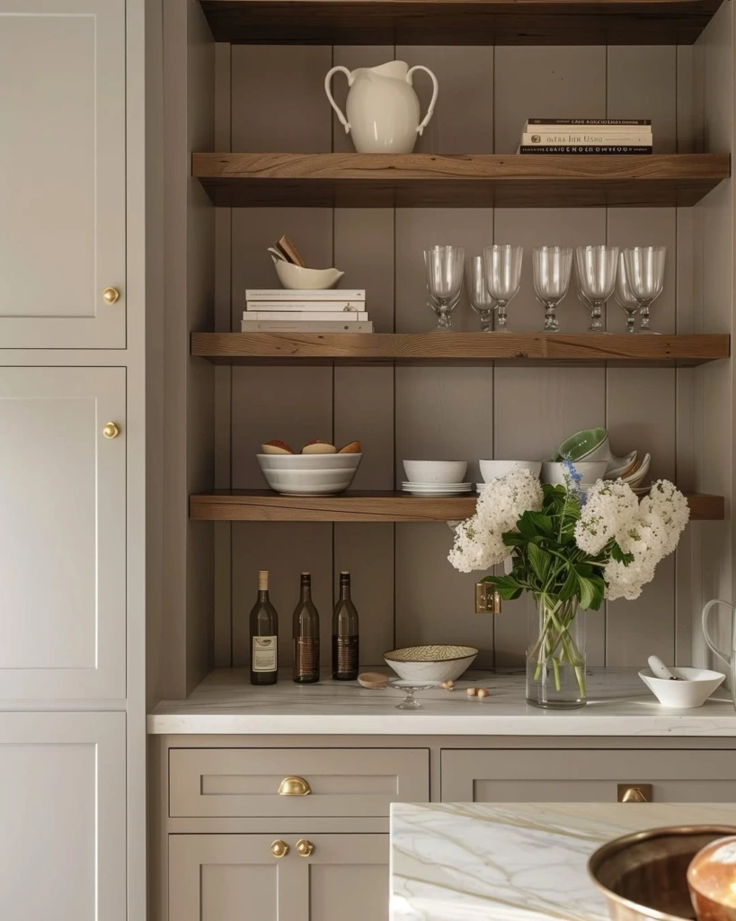 2. Warm Shelf Styling