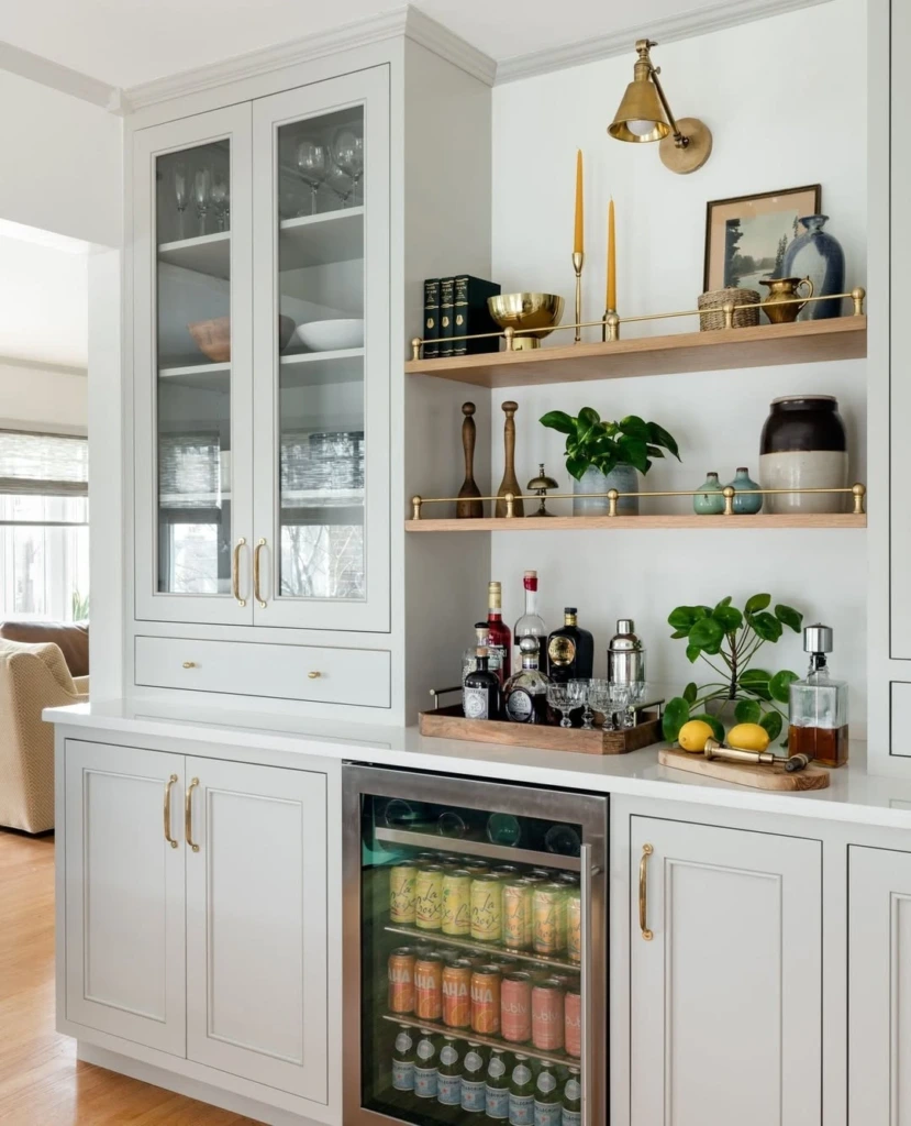 8. Built-In Bar Pantry