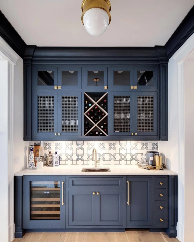 12. Jewel-Toned Pantry Corner