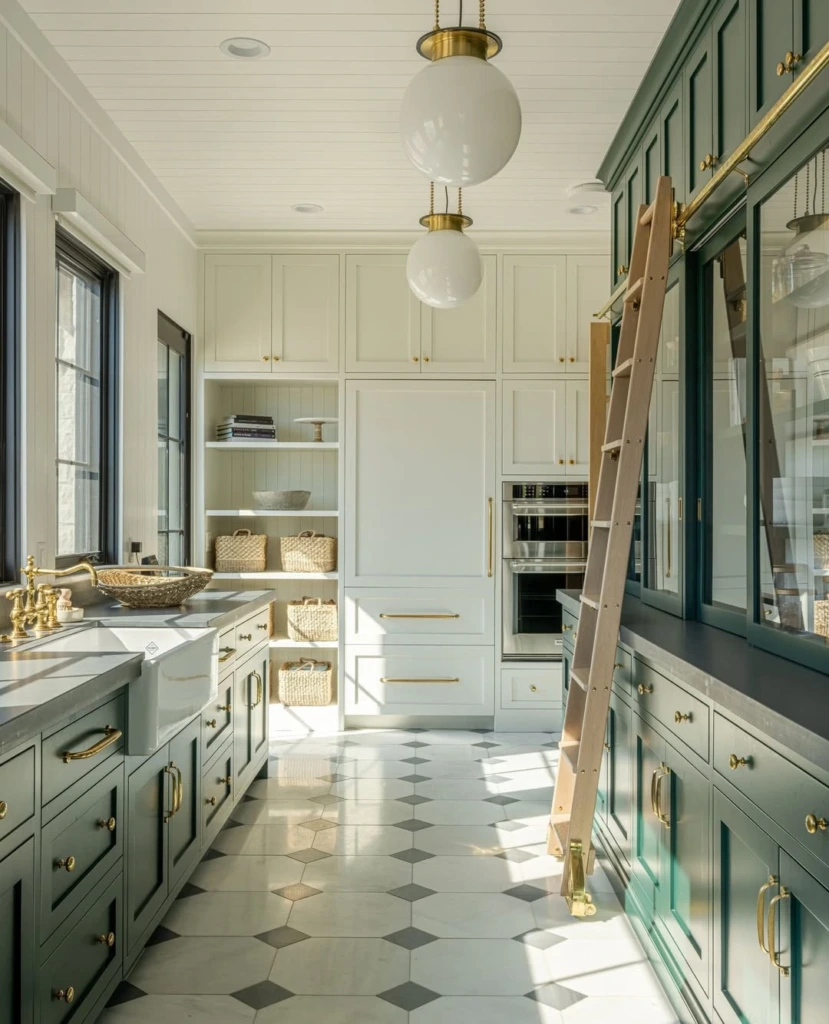 13. Elevated Navy Pantry