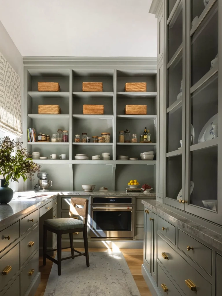 20. Soft Blue Utility Pantry