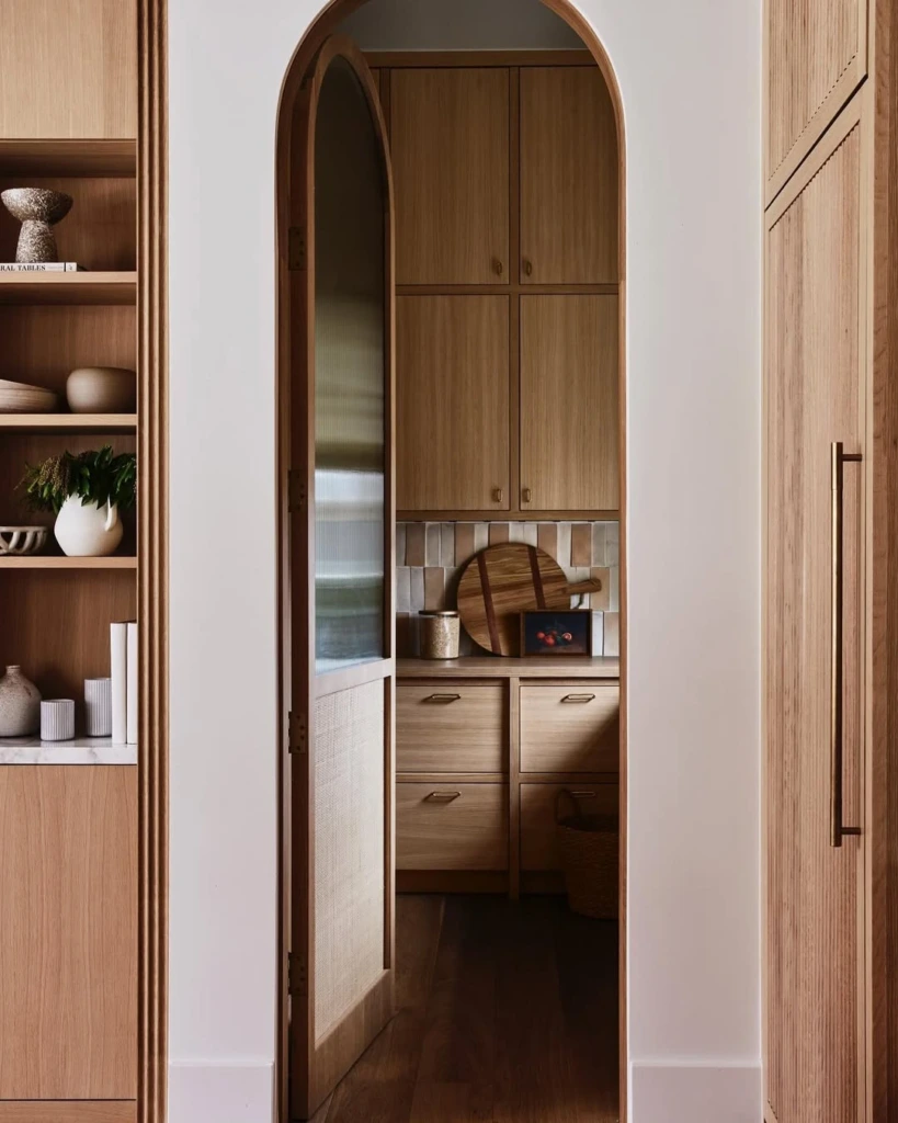 21. Arched Wood Pantry Moment