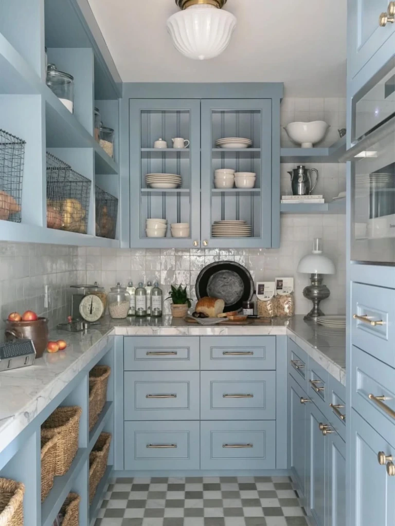 24. Soft Blue Classic Pantry