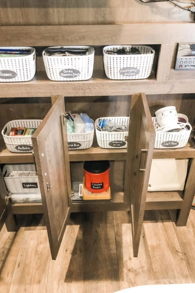 Basket-Labeled Shelves