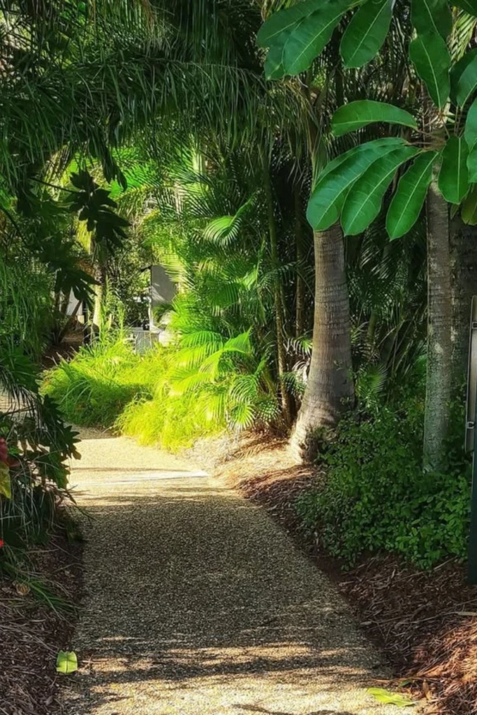 Tropical Gravel Walkway