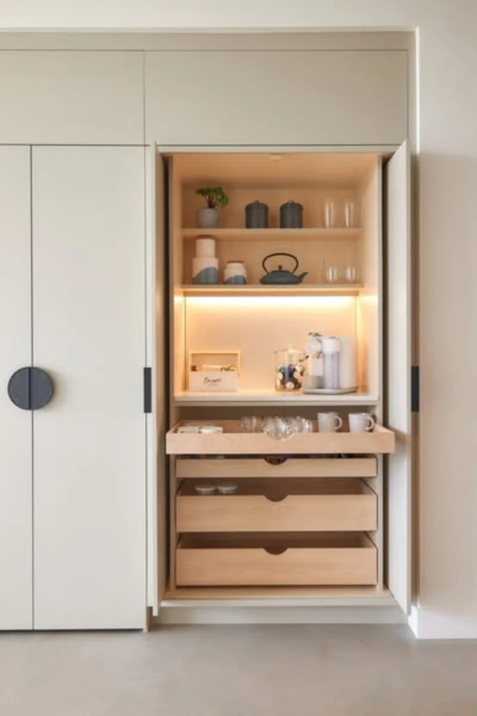 Pull-Out Coffee Pantry
