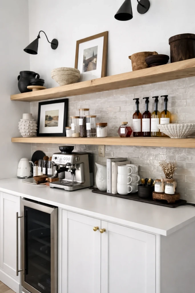 Styled Open Shelving