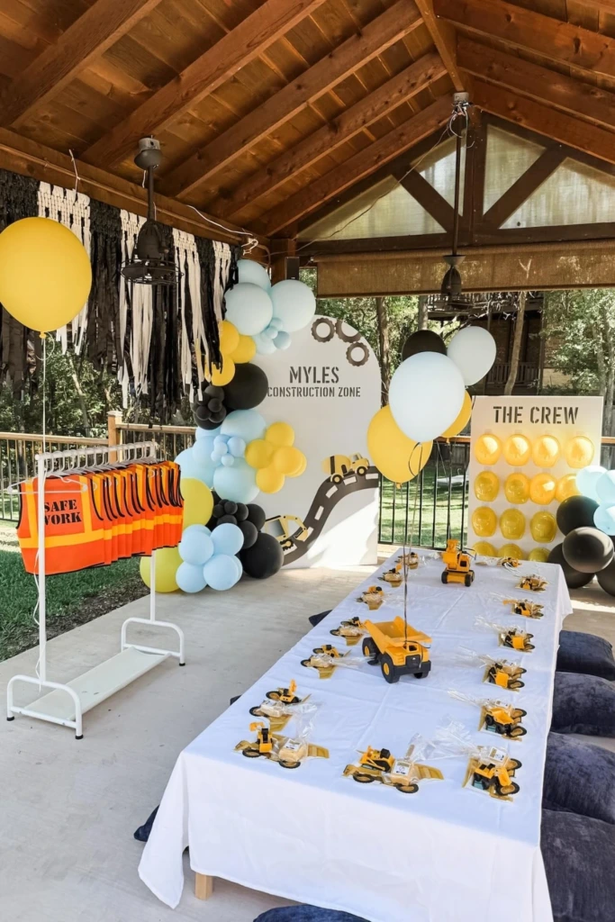 Construction Crew Table Setup