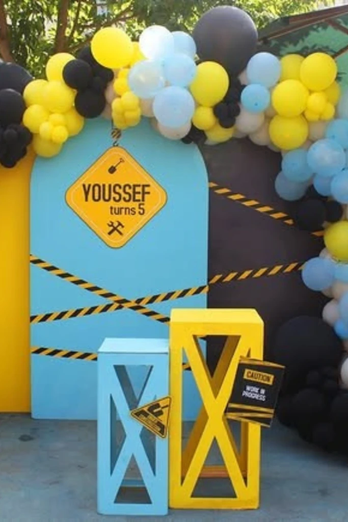 Bold Balloon Arch Backdrop