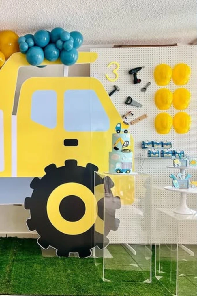 Dump Truck Wall Backdrop