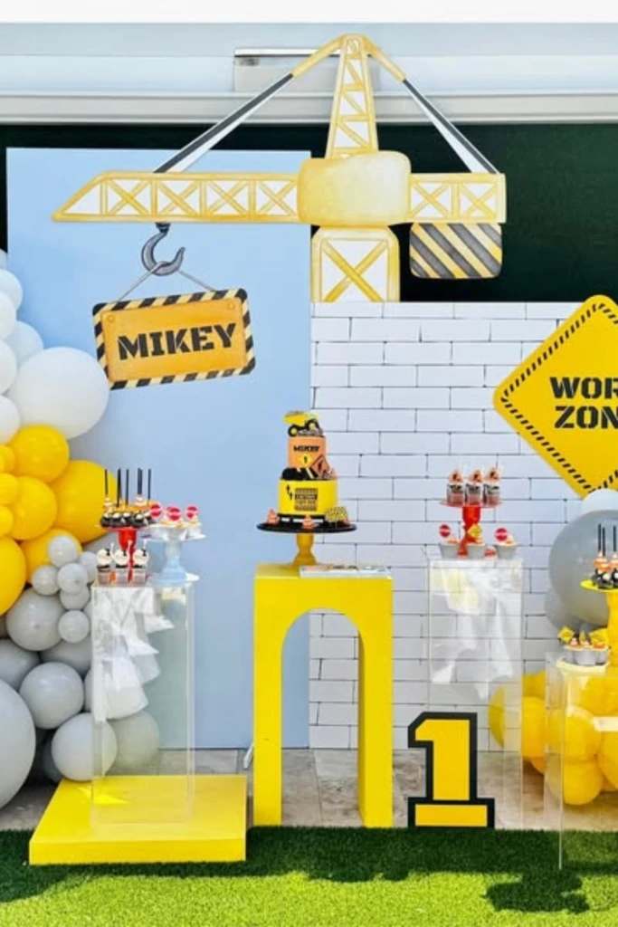 Work Zone Cake Display