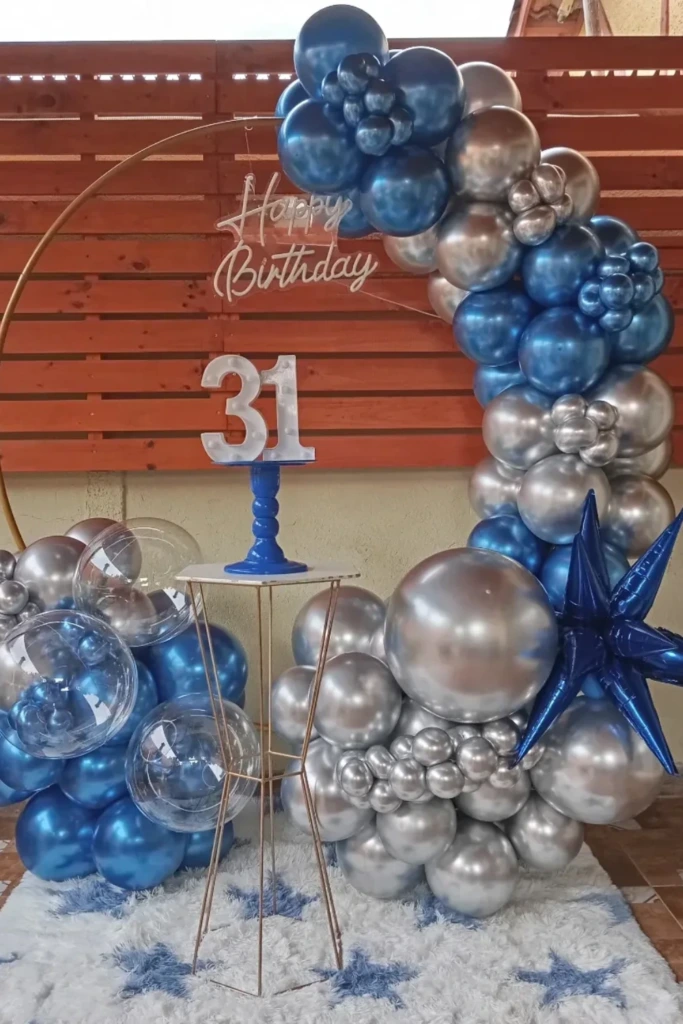 Metallic Blue Arch