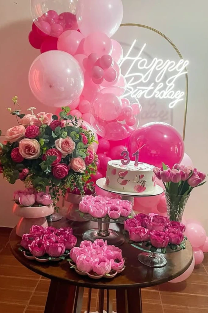 Pink Floral Glow