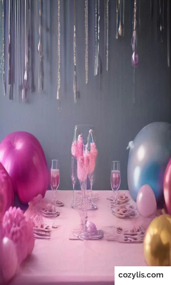 Cool 31st Birthday Party Ideas for Her: styled party setup - 29 Cool 31st Birthday Party Ideas for Her