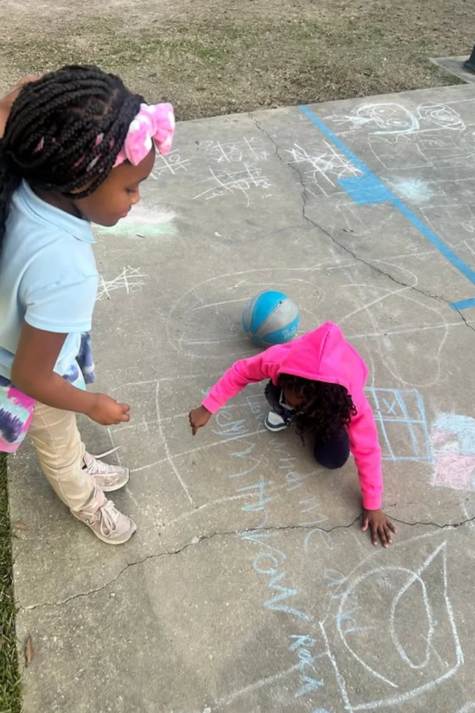 Chalk Circle Fun