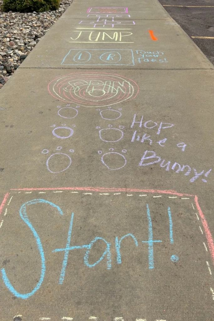 Sidewalk Action Course