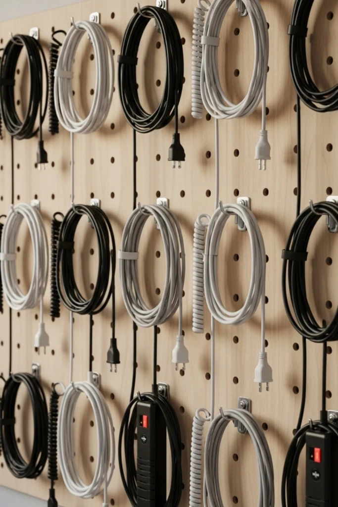 Pegboard Cable Wall
