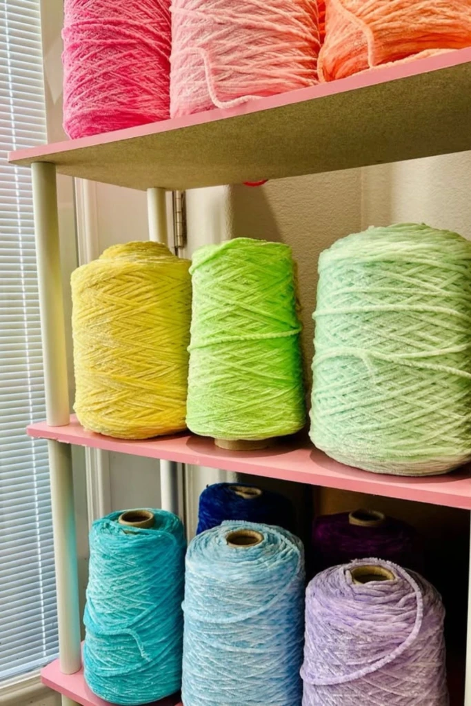 Yarn Shelf Display