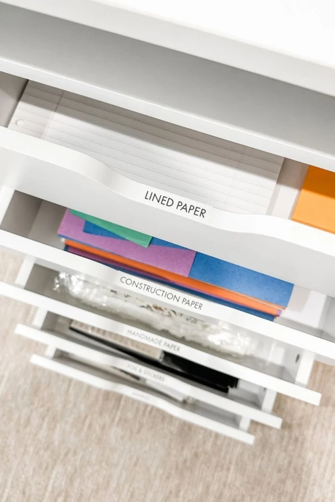 Paper Drawer Dividers
