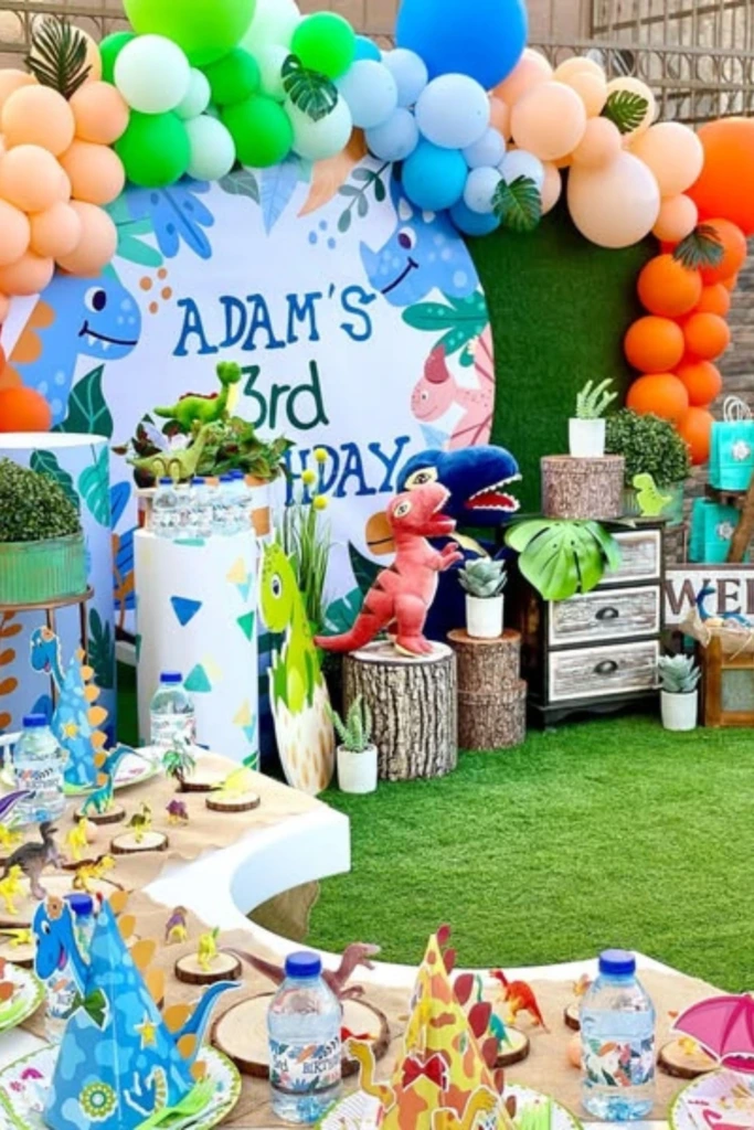 Bright Dino Party with Color Pop Balloons