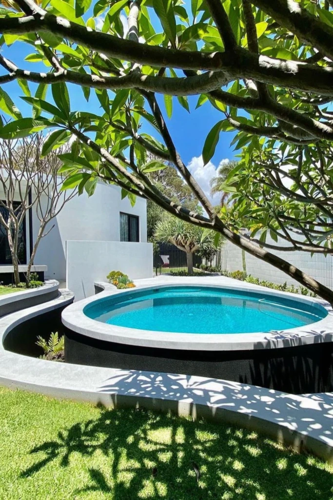 Curved Garden Pool