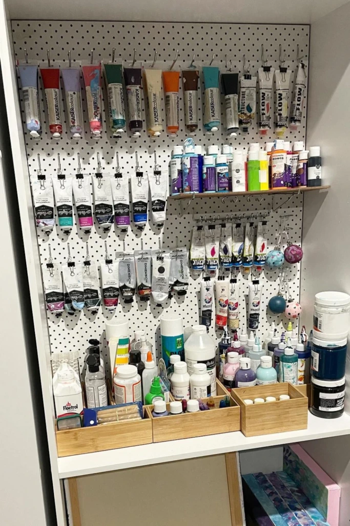 Pegboard Paint Wall