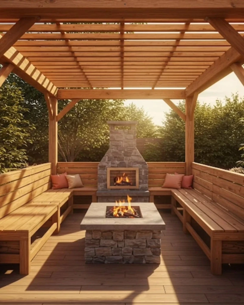 Fireplace Pergola