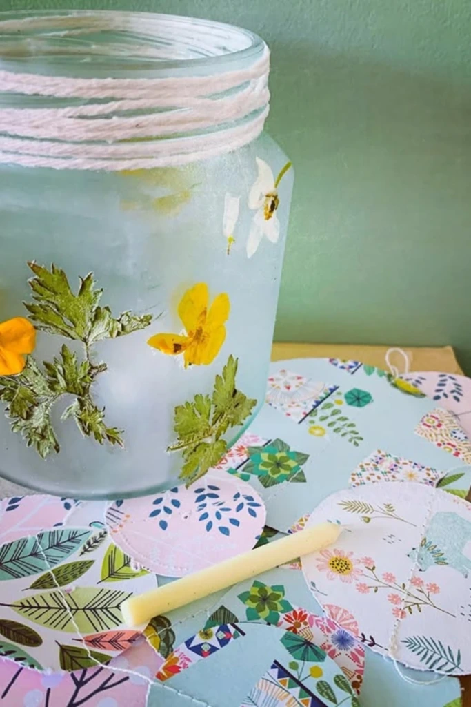 Decorate a Floral Memory Jar