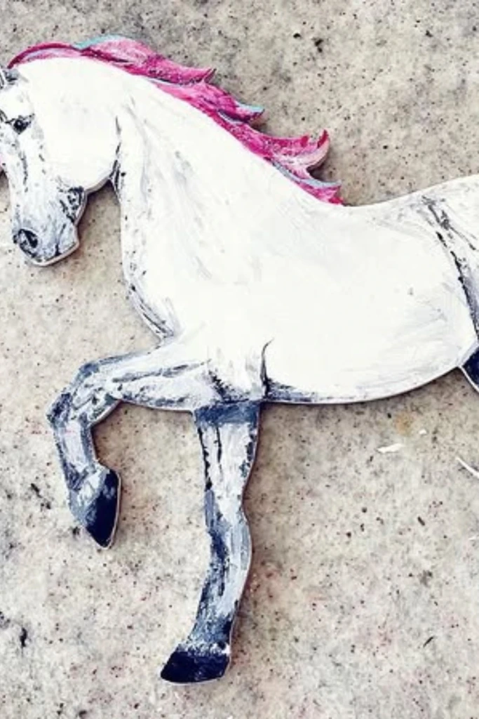 Paint a Wooden Unicorn