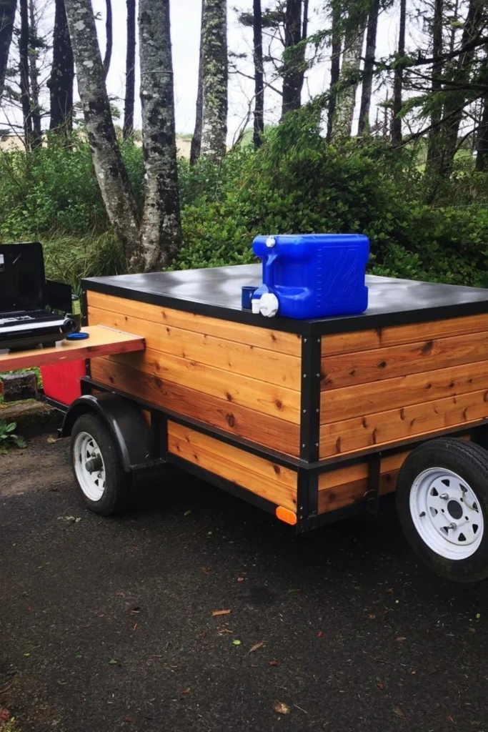 Compact Fold-Out Kitchen