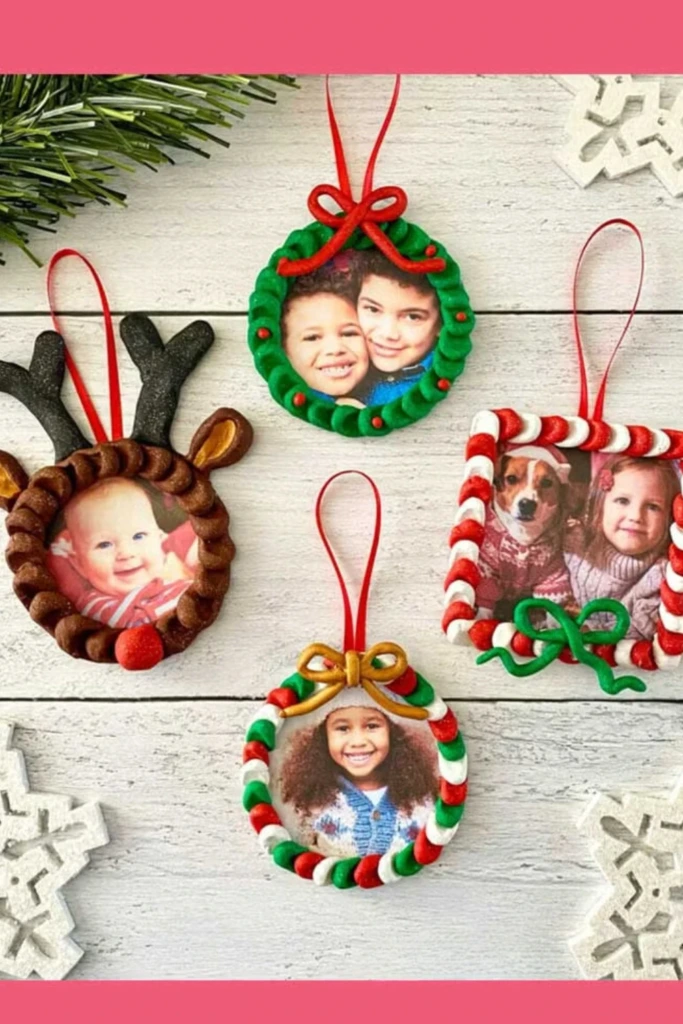 Clay Photo Frame Ornaments